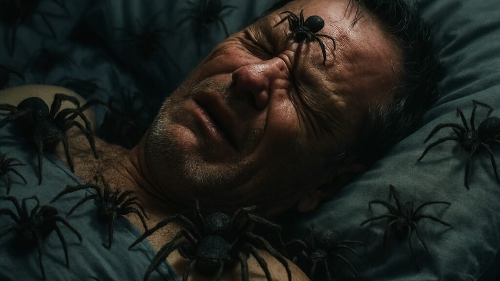 Spiders crawling on you in a dream