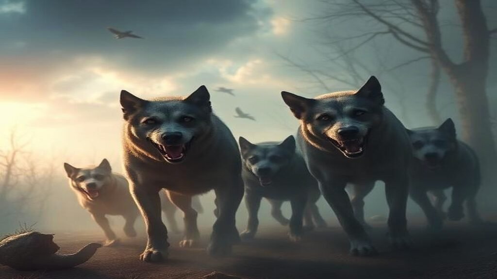 being chased by dogs in a dream