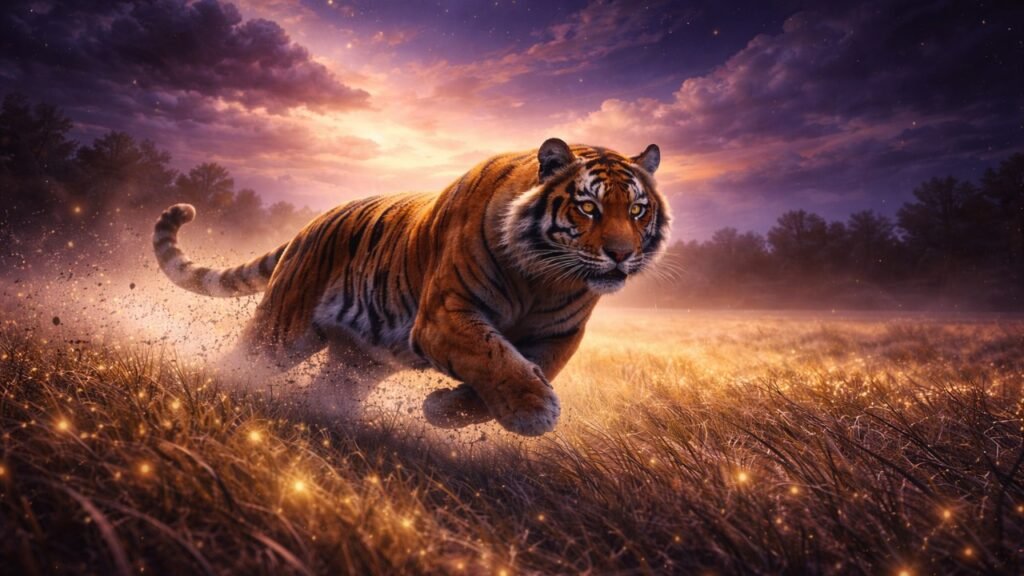 Running tiger dream